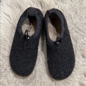 Sanita Stromo Unisex Wool Slipper in
Charcoal Size‎ 40 US 8.5-9
